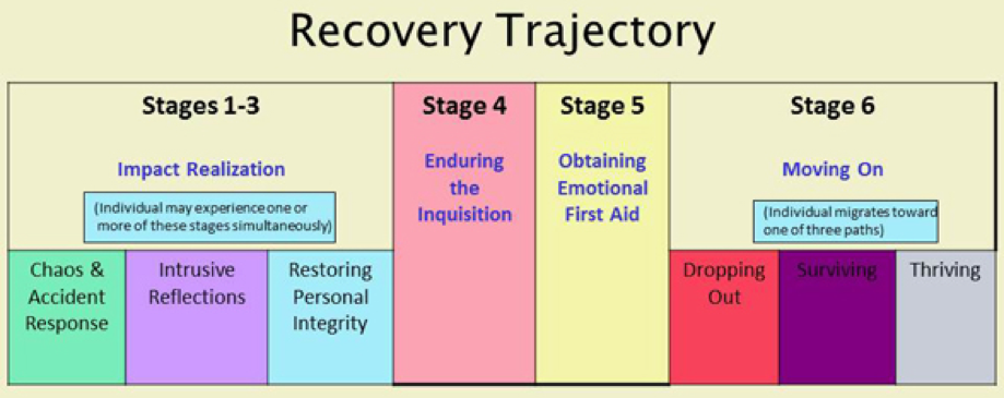 Photo of the recovery stages of second victims.