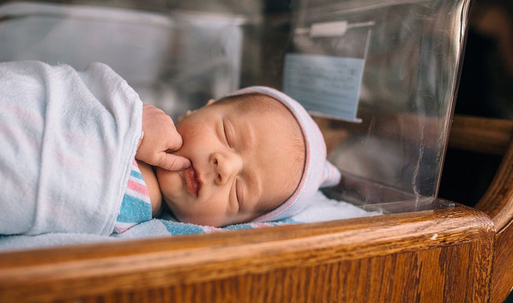 sleeping newborn