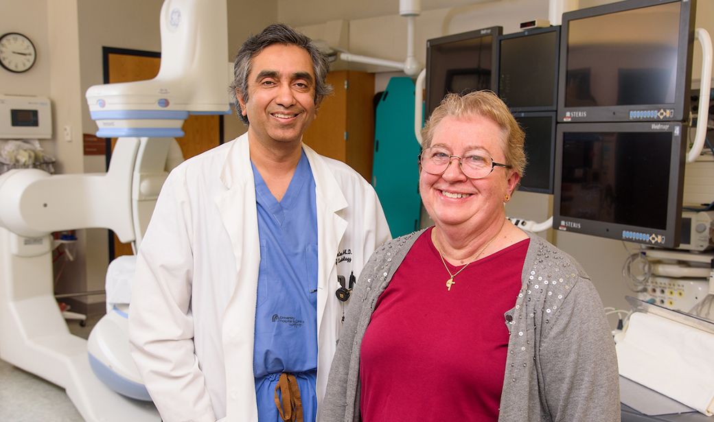 Sandeep Gautam, MD, and Mary Andersen