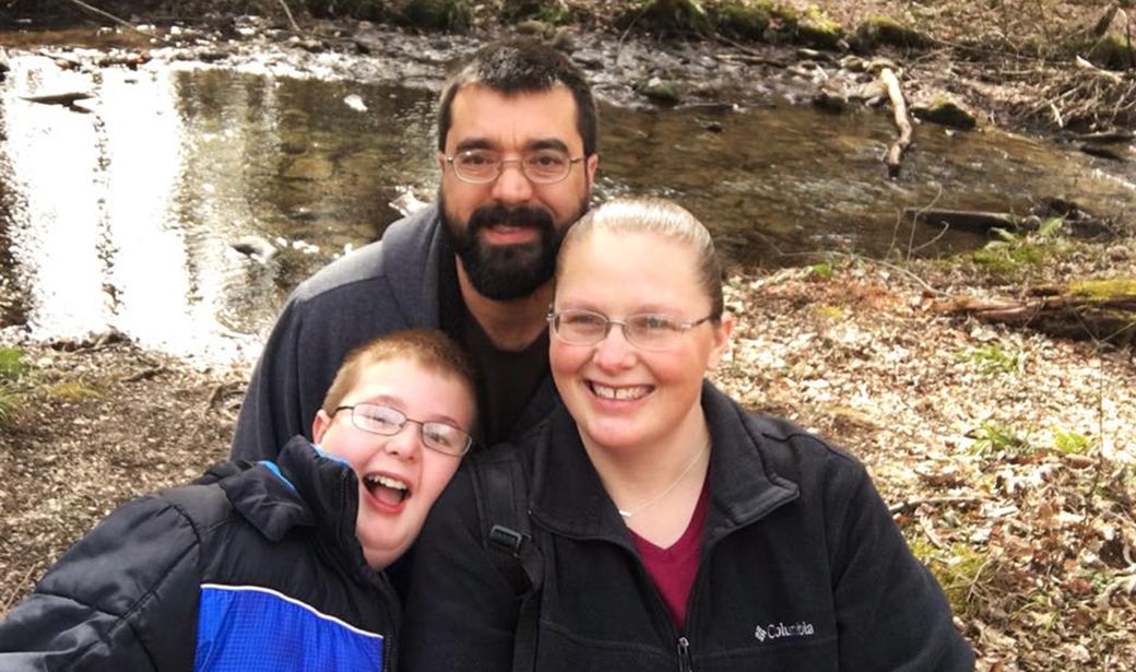 BB outdoors with family