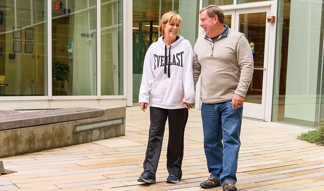 Jen Benjamin with her husband Mike