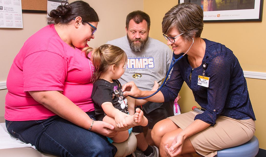 Dr. Morris with family