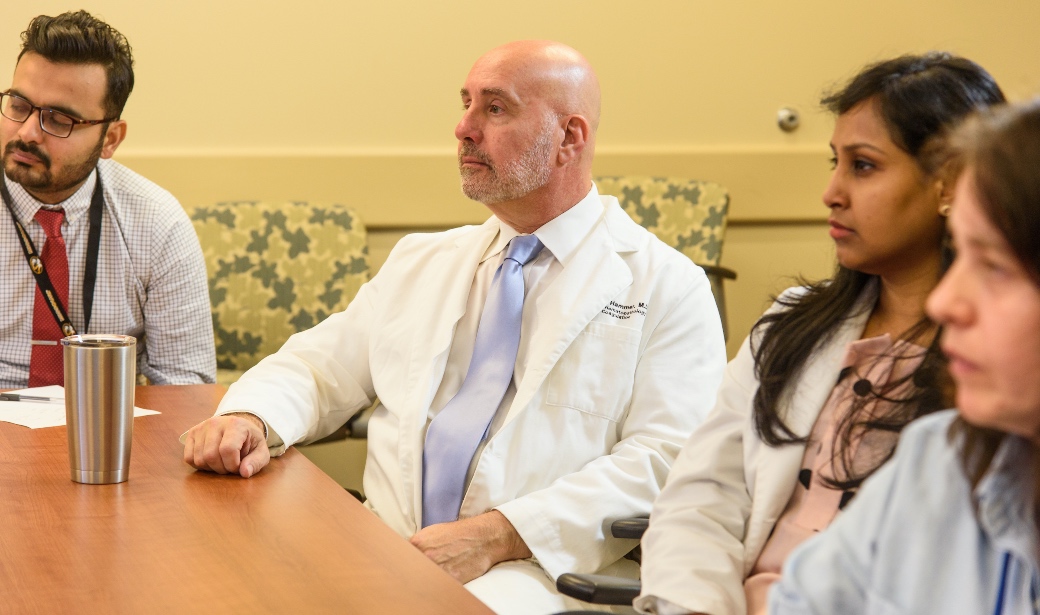 Photo of Dr. Richard Hammer during tumor board