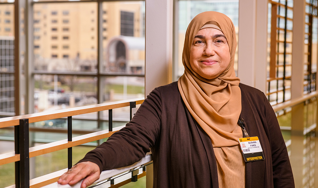 Bushra Faris, an MU Health Care interpreter