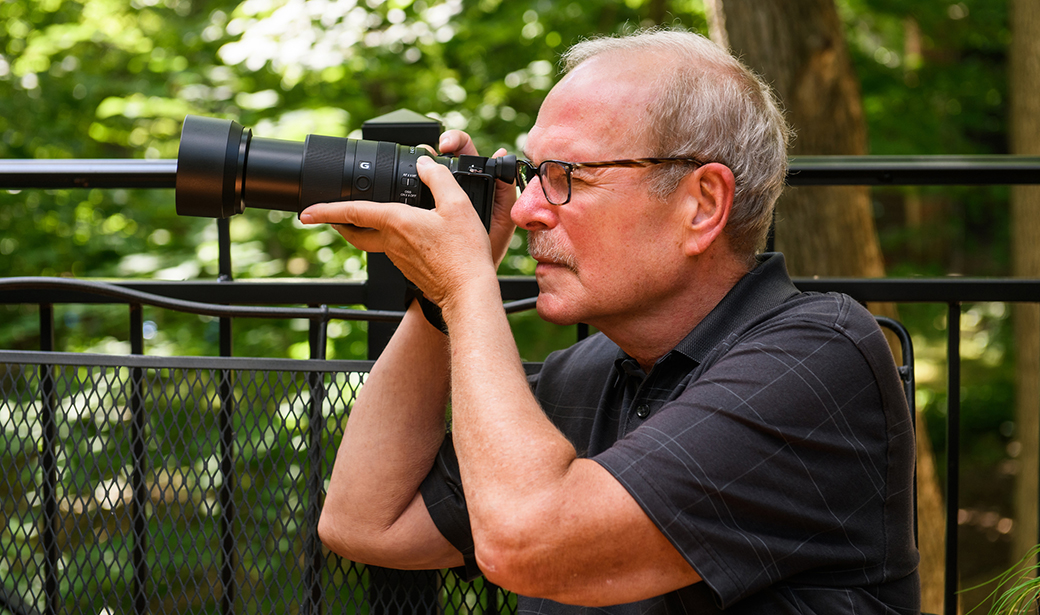 Bruce Horwitz with his camera