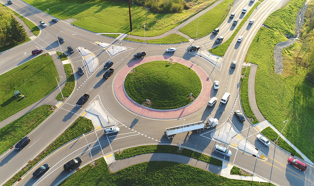 traffic roundabout