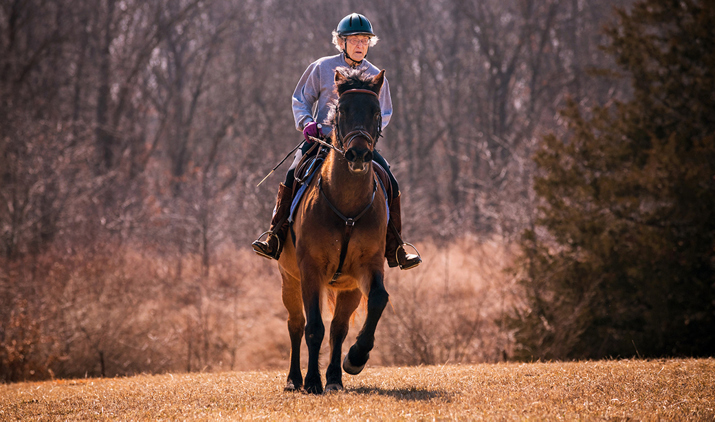 Judy Owens on her horse