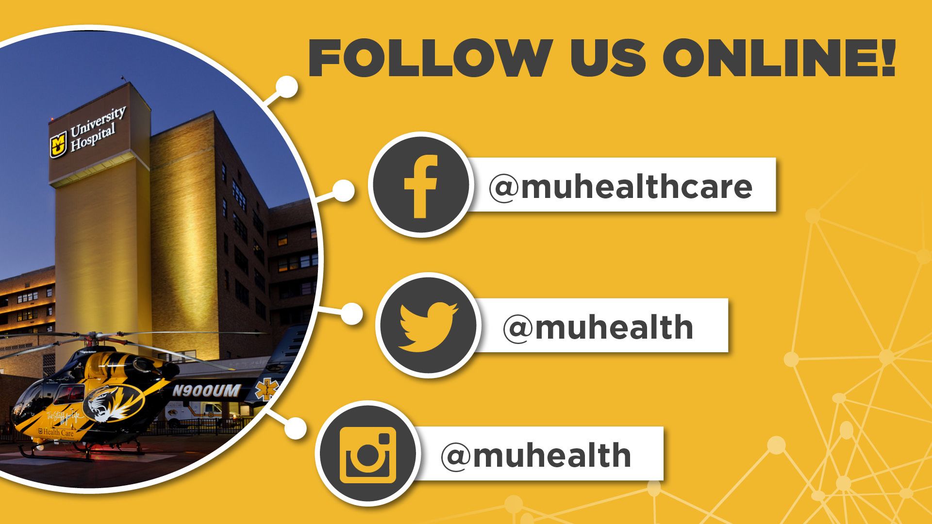 MU Health Care social media sites