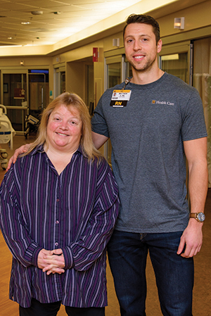 "Ronda Spooner recently spent a weekend in University Hospital’s cardiac intensive care unit. One of her nurses, Matthew Voorhis, RN, took the time to get to know her, which she says made her stay “almost pleasant.”