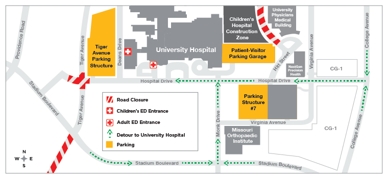ellis parking information map