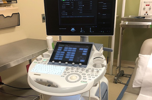 Gynecological ultrasound machine