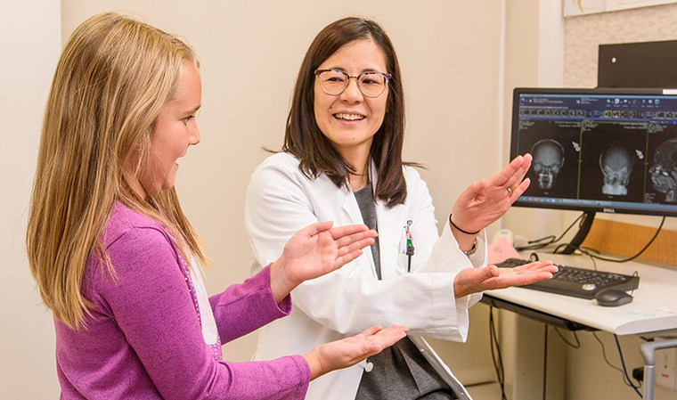 Photo of Cora Quinn and Tomoko Tanaka, MD