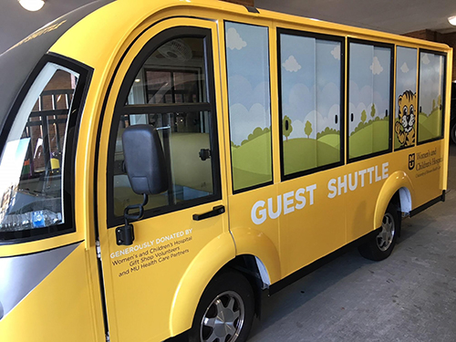 Patient and visitor parking shuttle