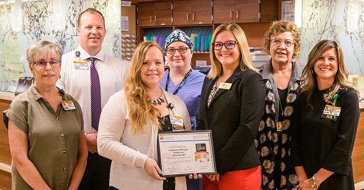 MU Health Care Stroke Team receives award.