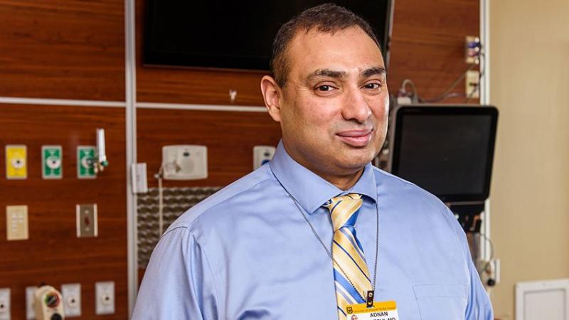 Dr. Qureshi in the Neuro ICU