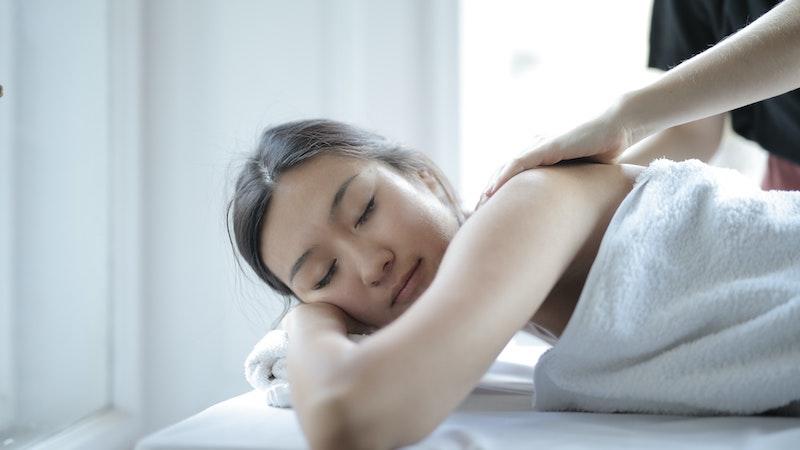 Woman getting massage