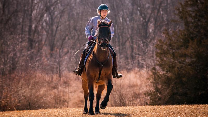 Judy Owens on her horse