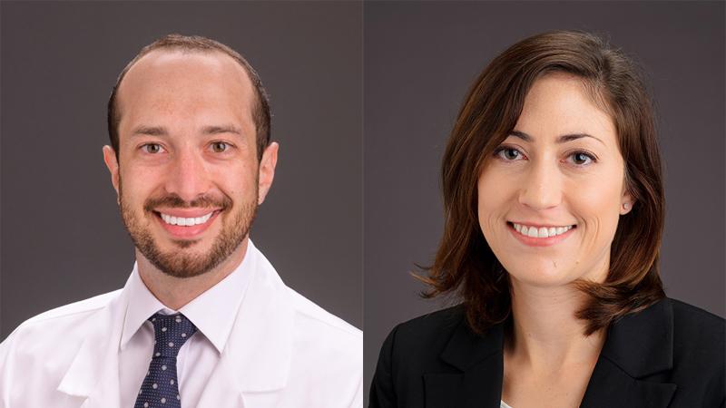 Dr. Daniel London and Dr. Emily Leary 