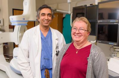 Sandeep Gautam, MD, and Mary Andersen