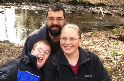 BB outdoors with family