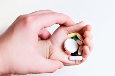 hand with pills
