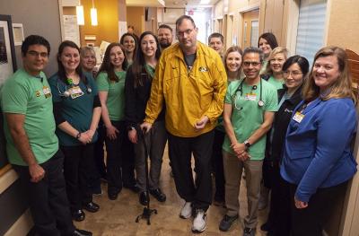 Steve with stroke team