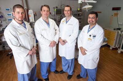 Team of four trauma surgeons from MU Health Care