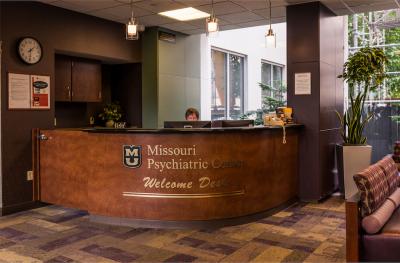 Photo of MUPC reception desk