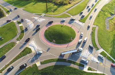 traffic roundabout