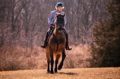 Judy Owens on her horse