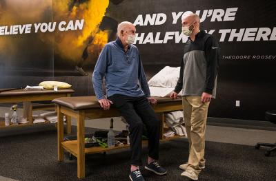 Norm Stewart with doctor