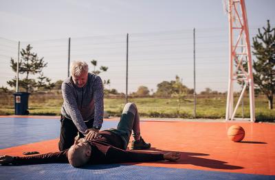 man getting cpr