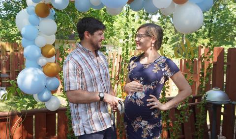 Pregnant wife and husband