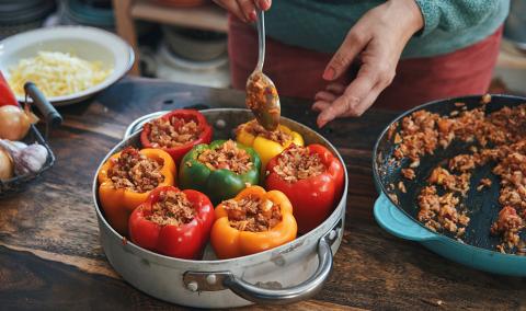 stuffed peppers meal