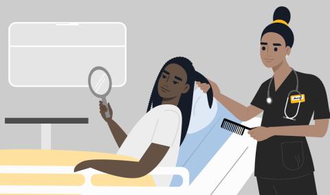 inclusive hair care illustration