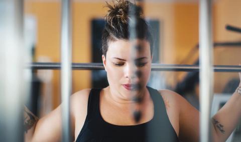 woman exercising