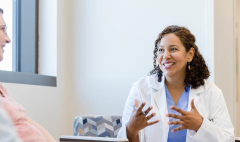 doctor with patient