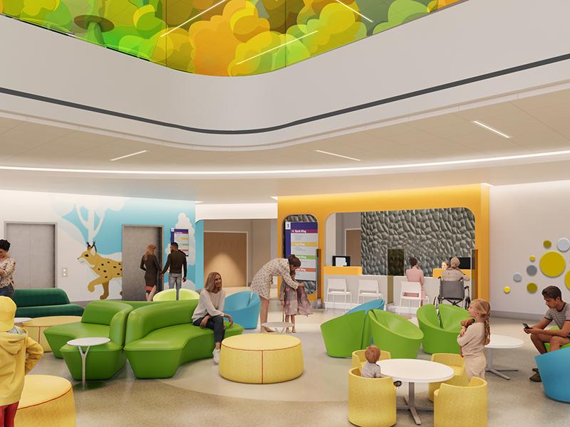 Children's Hospital Lobby Rendering