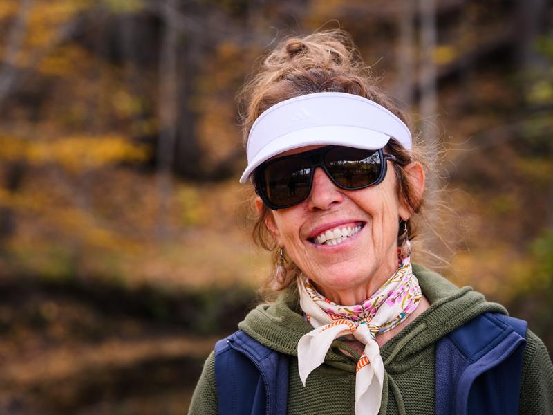 A photo of Cleta outdoors.