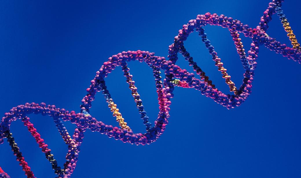 rendered strand of DNA