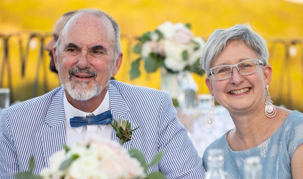 A photo of Tom and his wife, Jatha.