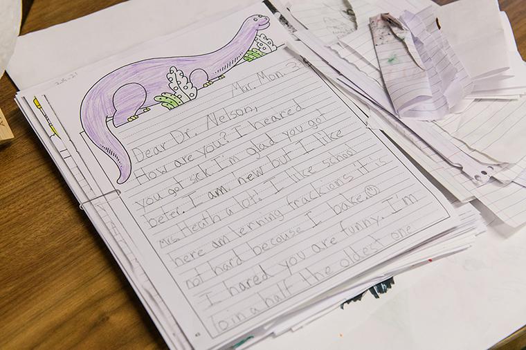 Student letters to Principal Larry Nelson