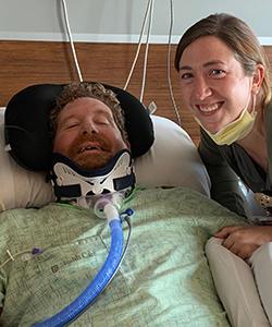 During his 13-day stay in University Hospital’s ICU, Hartley Wright developed a close bond with nurse Haley Hallford.