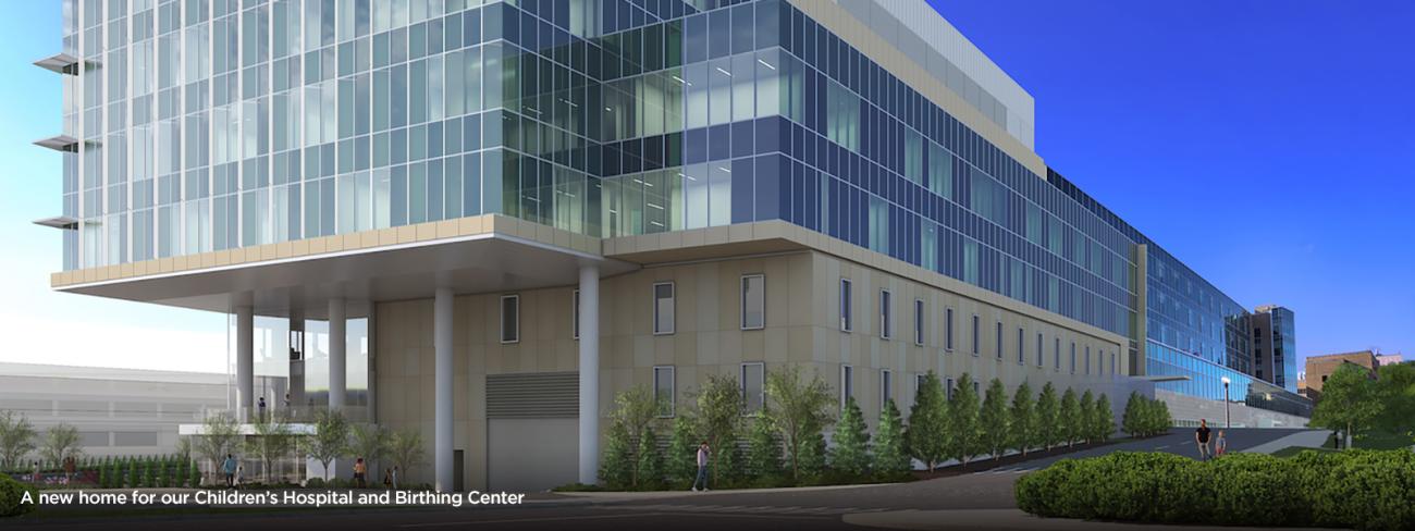 Southview of new MU Children's Hospital