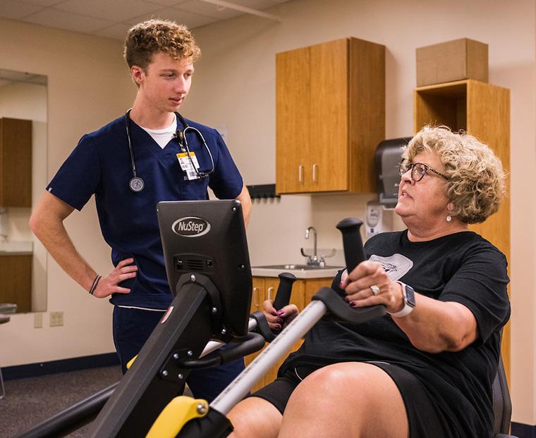 Donna Pond in Cardiac Rehab
